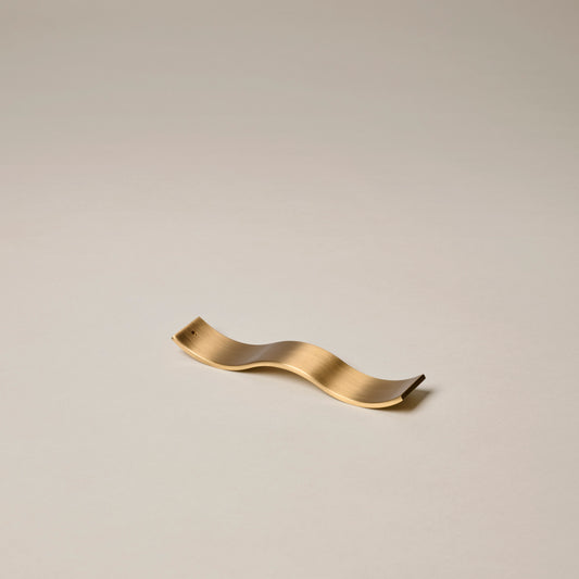 BRASS WAVE INCENSE HOLDER